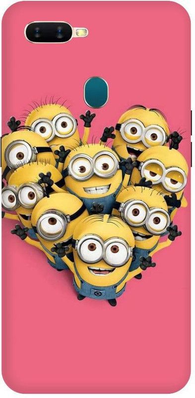 URCHIN Back Cover for Oppo A5s minions, Cute, funny, cartoon, Minions cute, cute  (Multicolor, Shock Proof, Pack of: 1)