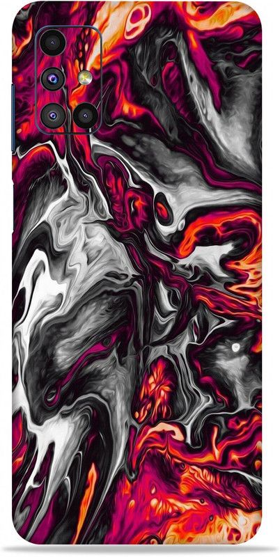 Gizmo Wraps Samsung Galaxy M51, Colorful Lava-9 Mobile Skin  (Multicolor)