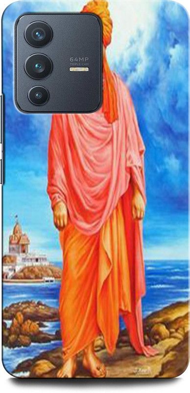 GRAFIQE Back Cover for Vivo V23 5G SWAMI VIVEKANAND, INDIAN MONK, YOGA GURU  (Multicolor, Shock Proof, Pack of: 1)