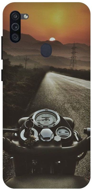 URCHIN Back Cover for Samsung M11 royal enfield, Bullet, bike, rider, keys, royal enfield bike  (Multicolor, Shock Proof, Pack of: 1)