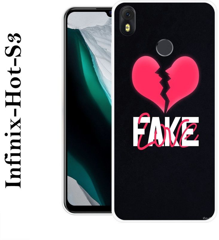 LOVETHINK Back Cover for Infinix Hot S3  (Black, Pink, Silicon)