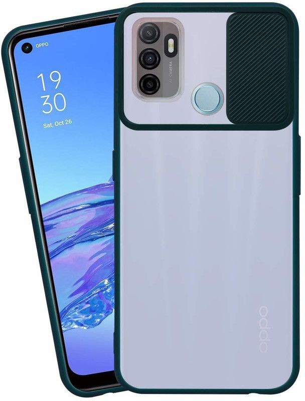 Shining Stars Bumper Case for Oppo A53  (Green, Camera Bump Protector, Pack of: 1)