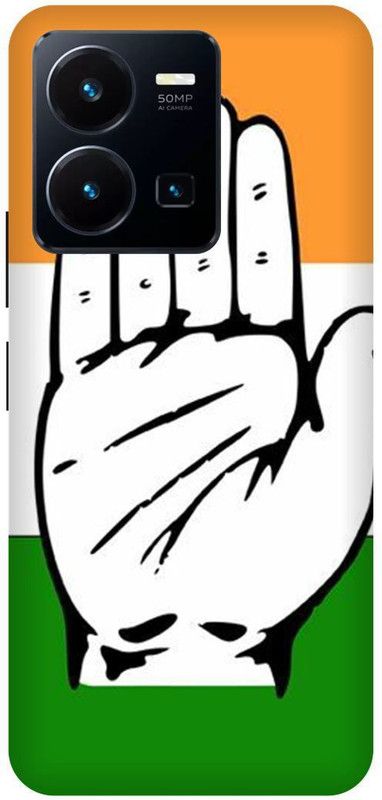 FRONK Back Cover for vivo Y22s, V2206, CONGRESS, POLTICAL, PARTY  (Multicolor, Hard Case, Pack of: 1)