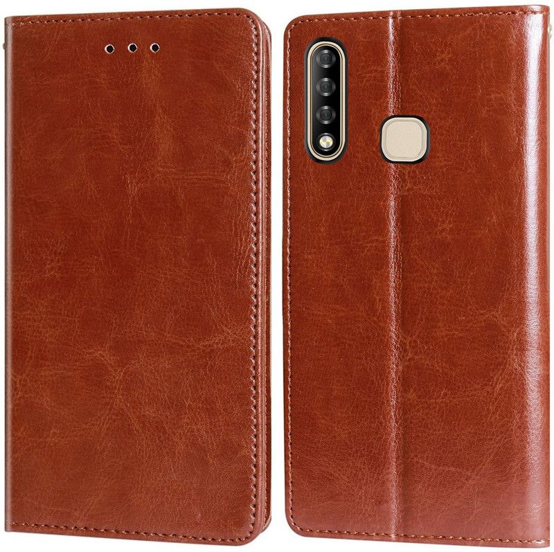 Unistuff Flip Cover for Infinix Smart 3 Plus  (Brown, Dual Protection, Pack of: 1)
