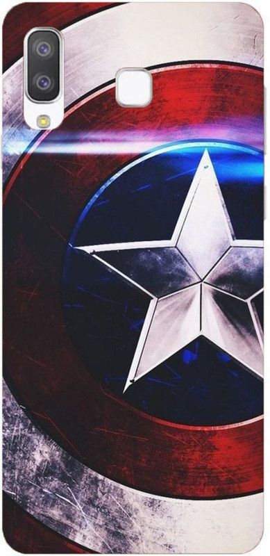 NDCOM Back Cover for Samsung Galaxy A8 Star Avengers End Game Captain America Shield Printed  (Multicolor, Hard Case, Pack of: 1)