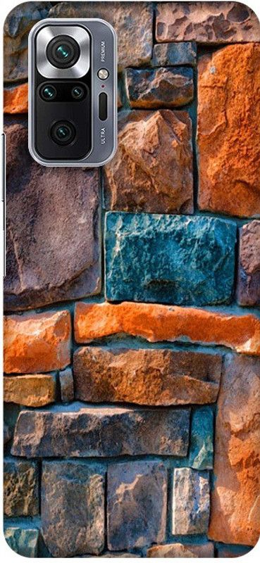 PNBEE Back Cover for Xiaomi Redmi Note 10 Pro Max, M2101K6I - Bricks Print  (Multicolor, Hard Case, Pack of: 1)