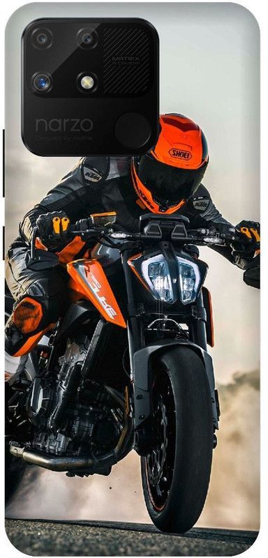 UMPRINT Back Cover for Realme Narzo 50A,RMX3430 Bike, Motorcycle, classic bike Printed Back Cover  (Multicolor, Shock Proof, Pack of: 1)