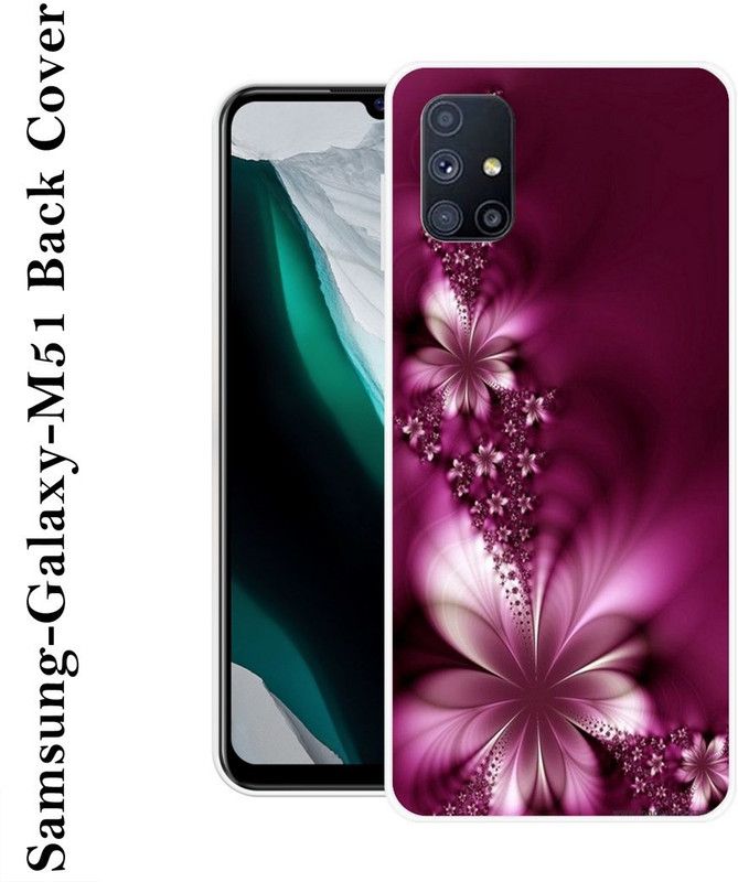 SHIVKUDI Back Cover for Samsung Galaxy M51  (Purple, Grip Case, Silicon)