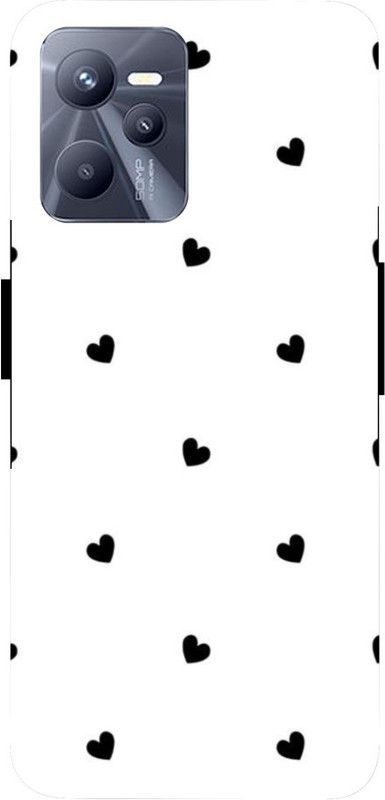PRATEEKSH Back Cover for Realme C35  (White, Black, Dual Protection)