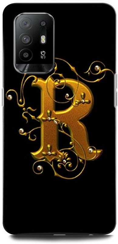 ORBIQE Back Cover for OPPO F19 Pro+ 5G CPH2213 R, R LETTER, R ALPHABET, DESIGN  (Multicolor, Hard Case, Pack of: 1)