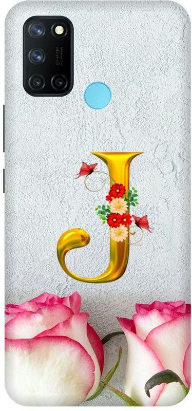 SSMORYA Back Cover for Realme 7i, Realme C17, J Letter Multicolour Printed  (Multicolor, Hard Case, Pack of: 1)