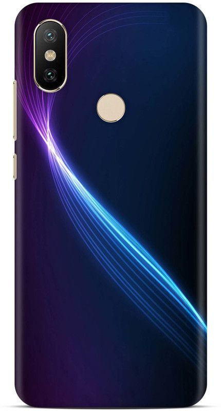 Sankee Back Cover for Mi A2  (Blue, Hard Case)