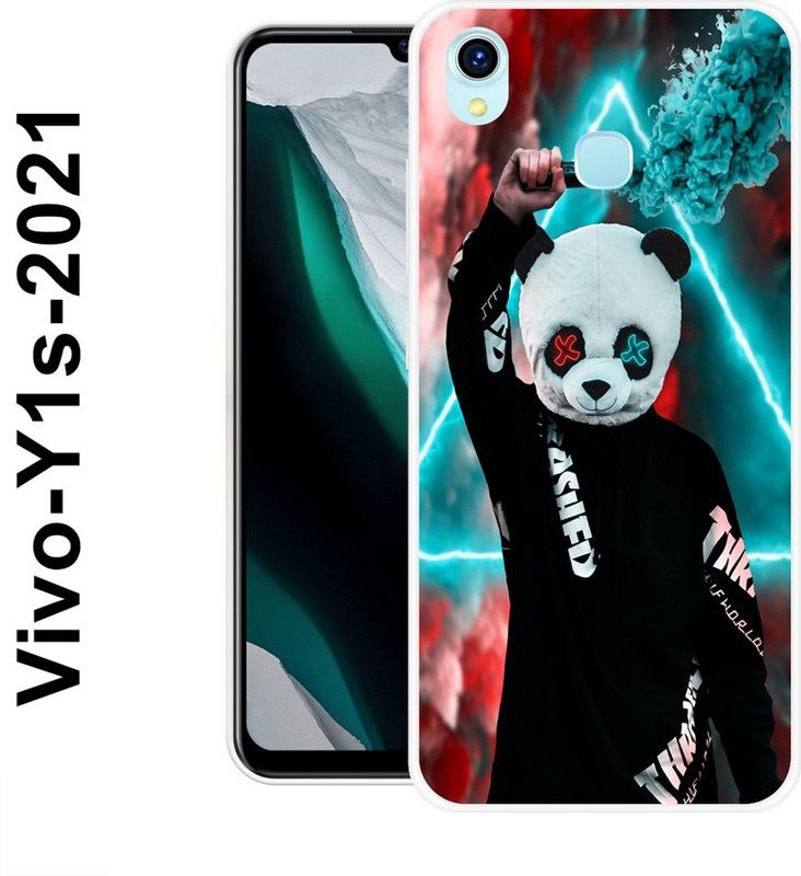 Sswastik Back Cover for Vivo Y1s 2021  (Multicolor, Silicon)
