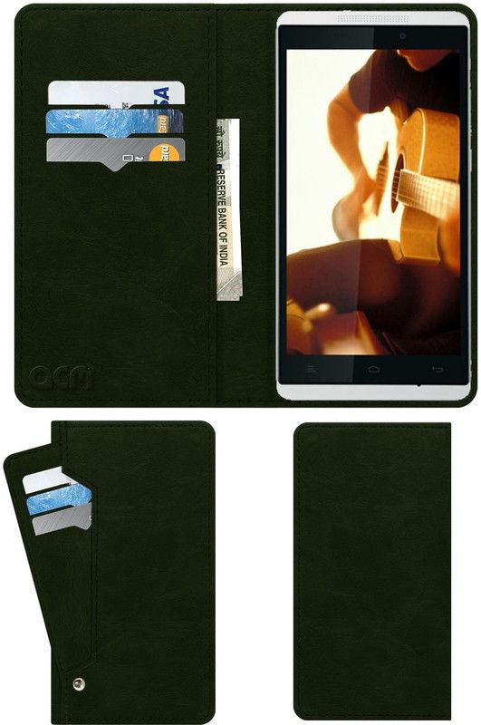 ACM Flip Cover for Gionee Gpad G4  (Green, Cases with Holder, Pack of: 1)