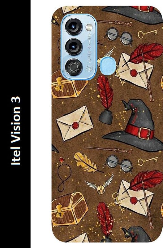 mitzvah Back Cover for Itel Vision 3  (Brown, Grip Case, Silicon, Pack of: 1)