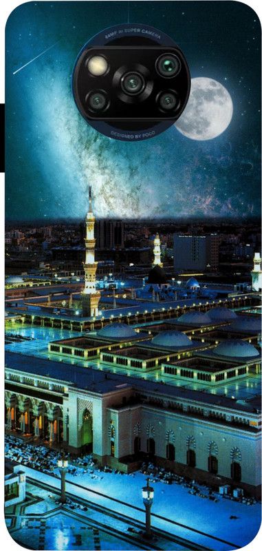 LIKELOOK Back Cover for Poco X3, Poco X3 Pro ( Makka Madina, Allaha, Hajrat )  (Multicolor, Shock Proof, Pack of: 1)