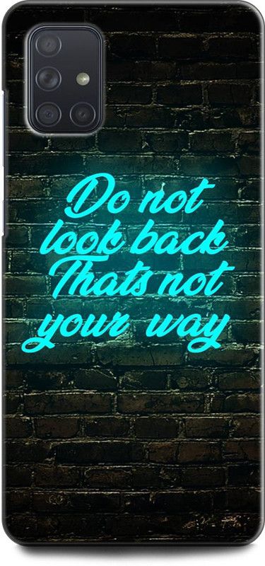 Afterglow Back Cover for SAMSUNG Galaxy A71  (Black, Green, Shock Proof, Pack of: 1)
