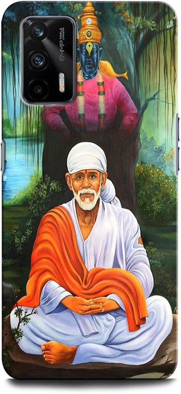 GRAFIQE Back Cover for Realme X7 Max RMX3031 OM SAI BABA, OM SAI, OM SAI RAM, SAIBABA, GOD  (Multicolor, Shock Proof)