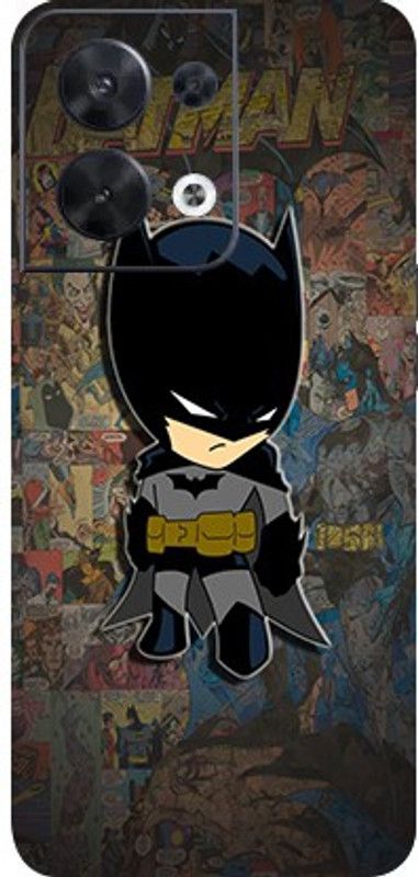 BugguSkin Oppo Reno 8 5G, oppo reno 8 5g Mobile Skin  (Ultra Super Baby Batman Skin With High Matte Finish.)