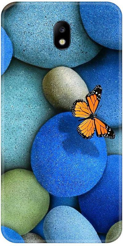 Smutty Back Cover for Samsung Galaxy J7 Pro, J730GM - Blue Butterfly Print  (Multicolor, Hard Case, Pack of: 1)