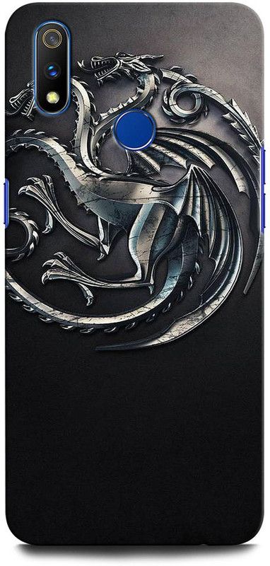 INTELLIZE Back Cover for Realme 3 RMX1825 GAMEOFTHRONES, STARK, WINTER, WINTER IS COMING  (Multicolor, Hard Case, Pack of: 1)
