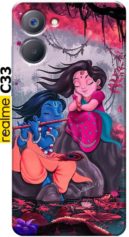YornoSis Back Cover for Realme C33 2809  (Multicolor, Matte Finish, Silicon, Pack of: 1)