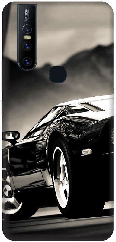 SSMORYA Back Cover for Vivo V15 (Black, Car) Printed Back Cover  (Multicolor, Shock Proof, Pack of: 1)