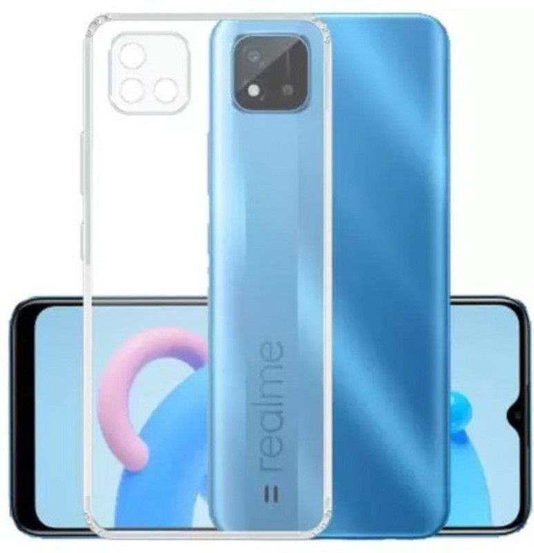 S-Softline Back Cover for Realme C20, camera Protection from shocks and scratches.  (Transparent, Pack of: 1)
