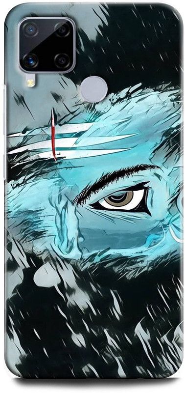 GRAFIQE Back Cover for Realme C15/RMX2180 Shivji, Lord Shiva, Mahadev, Bholenath,Tridev, God, Trishul  (Multicolor, Shock Proof, Pack of: 1)