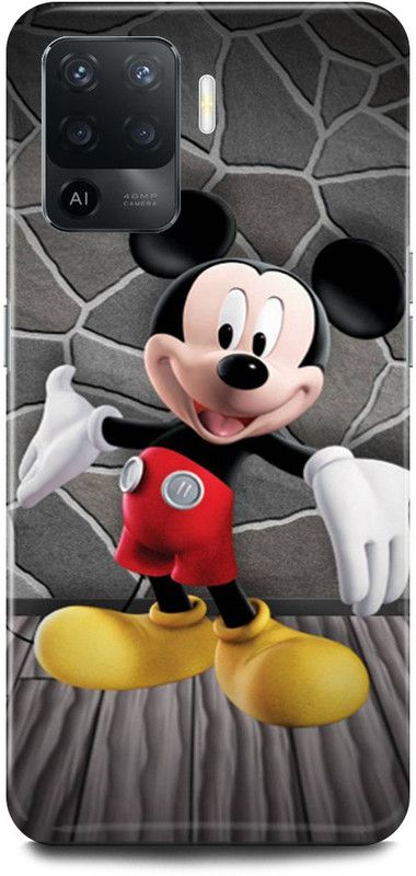 JUGGA Back Cover for OPPO F19 Pro, MICKEY, MOUSE, MINNIE, MOUSE, DOLL, TEDDY, LOVE  (Red, Hard Case, Pack of: 1)