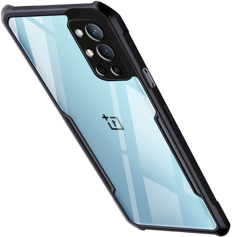 Phone Care Bumper Case for OnePlus 9R, 5G  (Black, Transparent, Grip Case, Pack of: 1)