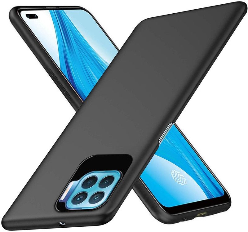 Casehub Back Cover for Oppo F17 Pr0  (Black, Camera Bump Protector)