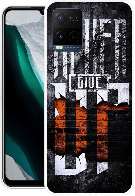 vaidik Back Cover for Vivo Y21 2021  (Black, White, Dual Protection, Silicon, Pack of: 1)
