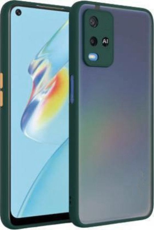 ASMANTIC Back Cover for Vivo Y21 2021  (Green, Pack of: 1)