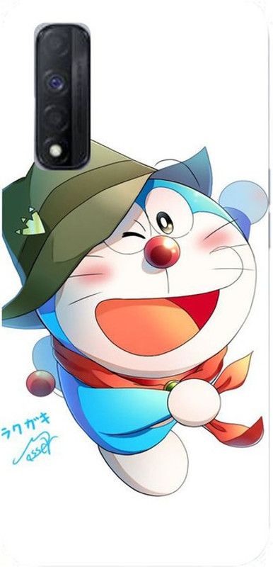 Skyhawk Back Cover for Realme Narzo 30 White Background Dorarmon  (Multicolor, Waterproof, Silicon, Pack of: 1)