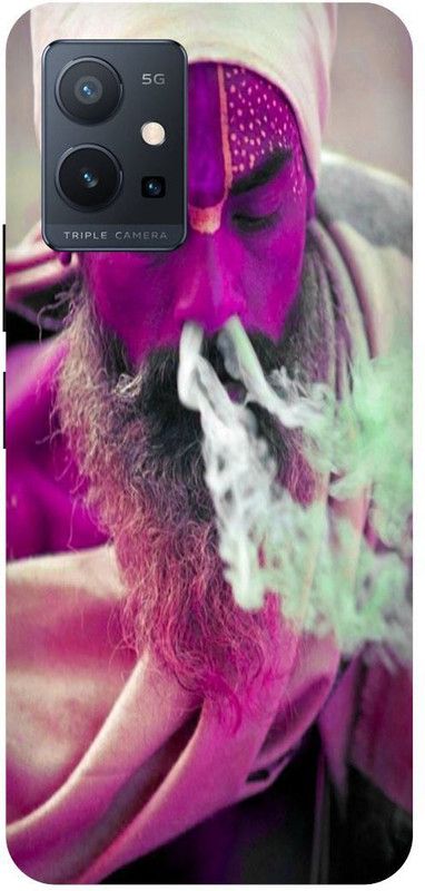 Bluvver Back Cover for Vivo T1 5G, V2141 Printed Cute Cigarett Image Back Cover  (Multicolor, Hard Case, Pack of: 1)