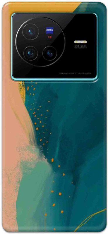 NDCOM Back Cover for VIVO X80 5G Color Pattern Printed  (Multicolor, Hard Case, Pack of: 1)