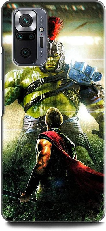 INDICRAFT Back Cover for REDMI Note 10 Pro Max ANGRY HULK, THOR, MARVEL, AVENGERS, SUPERHERO  (Multicolor, Dual Protection, Pack of: 1)
