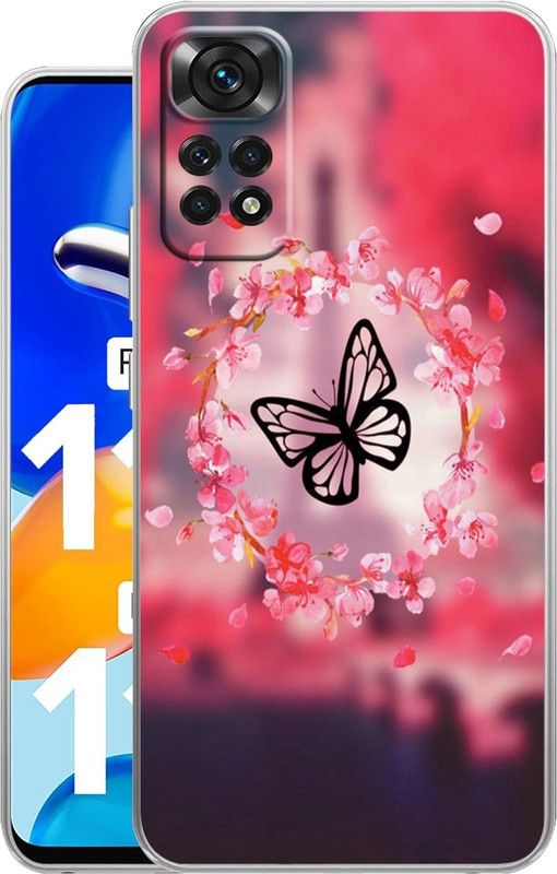 Selfless Back Cover for Redmi Mi Note 11 Mi Note 11S  (Pink, Silicon, Pack of: 1)