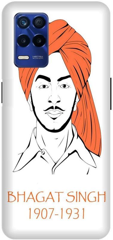 Bluvver Back Cover for Realme 8s 5G , RMX3381, Printed Bhagat Singh Back Cover  (Multicolor, Hard Case, Pack of: 1)