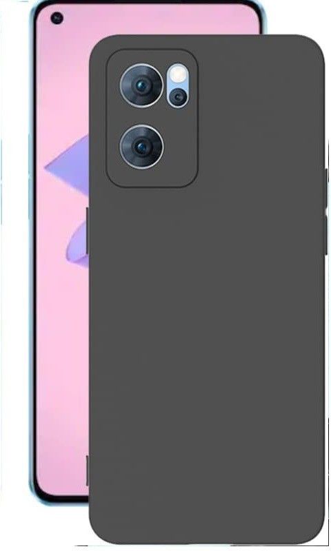 Casehub Back Cover for Oppo Reno 7 5G  (Black, Camera Bump Protector)