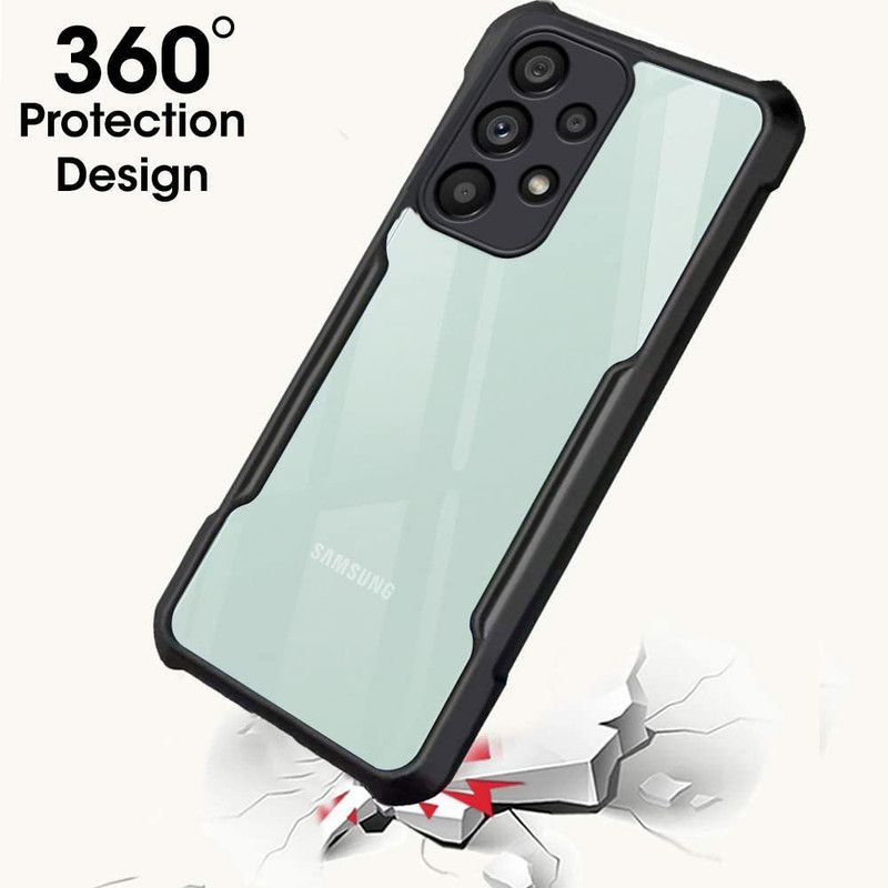 LENIENT Back Cover for Samsung Galaxy A52 5G  (Black, Transparent)