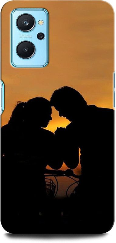 ORBIQE Back Cover for Realme 9i GIRL BOY LOVE, ANIME, SWEET COUPLE, TOGETHER, COUPLE KISS  (Multicolor, Hard Case, Pack of: 1)