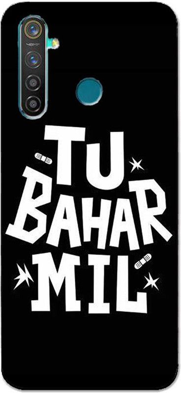 METOO Back Cover for Realme 5i, Text,Shayari, Funny Quote Design Back Cover Print : 56  (Multicolor, Dual Protection, Silicon, Pack of: 1)