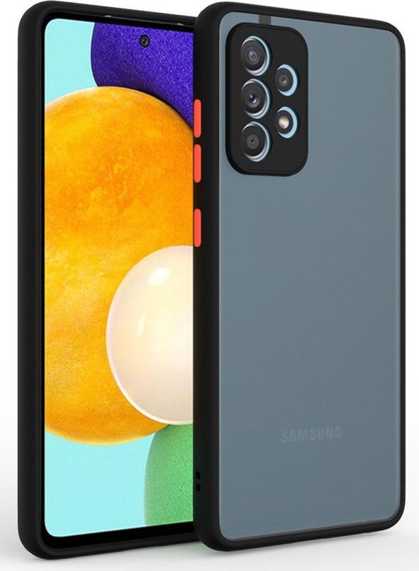 Gorilion Back Cover for Samsung Galaxy A73 5G  (Black, Camera Bump Protector, Pack of: 1)