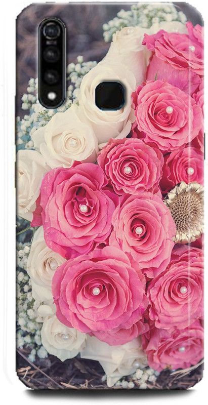 INDICRAFT Back Cover for Vivo Z1Pro, Vivo 1951, Rose, Printed  (Multicolor, Shock Proof, Pack of: 1)