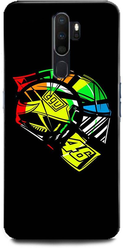 Afterglow Back Cover for OPPO A9 2020 VALENTINO ROSSI, VR46, VR46 HELMET, AGV, BIKE RIDER, MOTOGP  (Multicolor, Shock Proof, Pack of: 1)