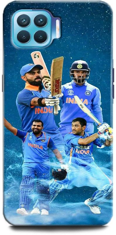 Afterglow Back Cover for Oppo F17 Pro VIRAT KHOLI, SPORTS, CRICKET, MS DHONI, HITMAN, KL RAHUL  (Multicolor, Shock Proof, Pack of: 1)