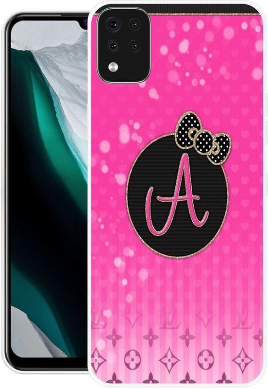 DESILOVE Back Cover for LG K42  (Black, Pink, Grip Case, Silicon, Pack of: 1)