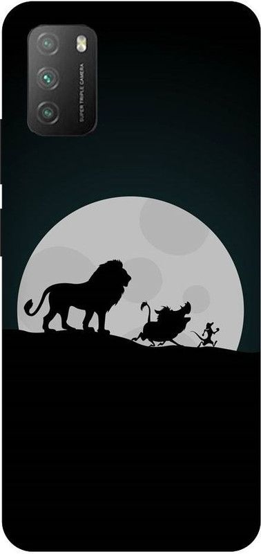 URCHIN Back Cover for Poco M3 lion king, disney movie, disney, timon pumba, lion king, cartoon  (Multicolor, Shock Proof, Pack of: 1)